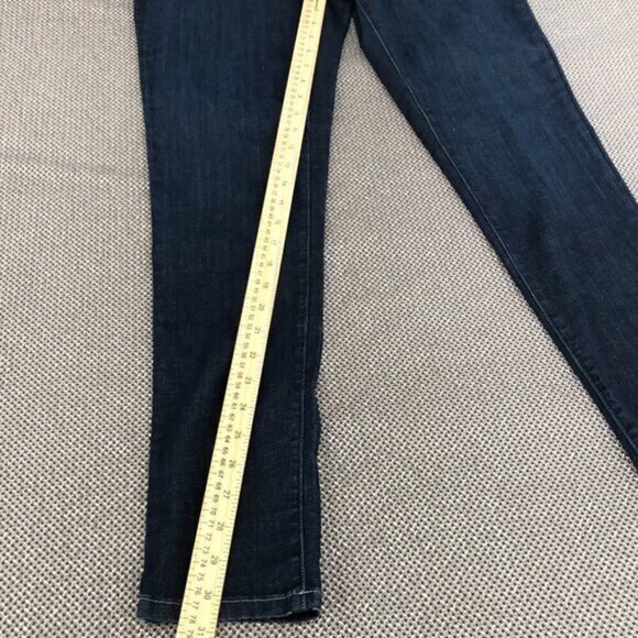 Eileen Fisher Skinny Mid Rise Jeans Women's Size 8 Dark Blue Wash‎ Jeans Organic - Picture 3 of 7